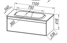 Charger l'image dans la galerie, PANDORA - Meuble large avec évier
