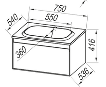 Charger l'image dans la galerie, PANDORA - Meuble simple avec évier